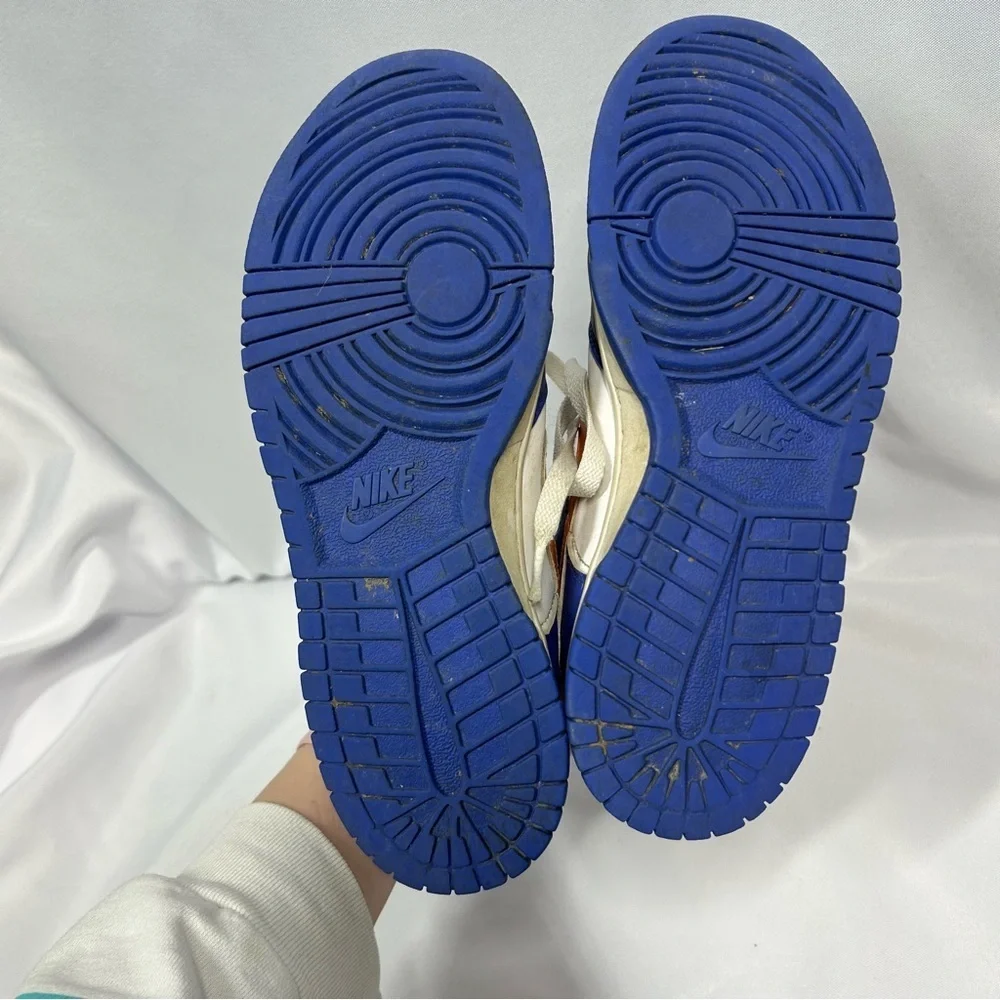 Nike | Dunk Low Knicks Sneakers Blue White Orange Shoes Boys Size 6.5Y